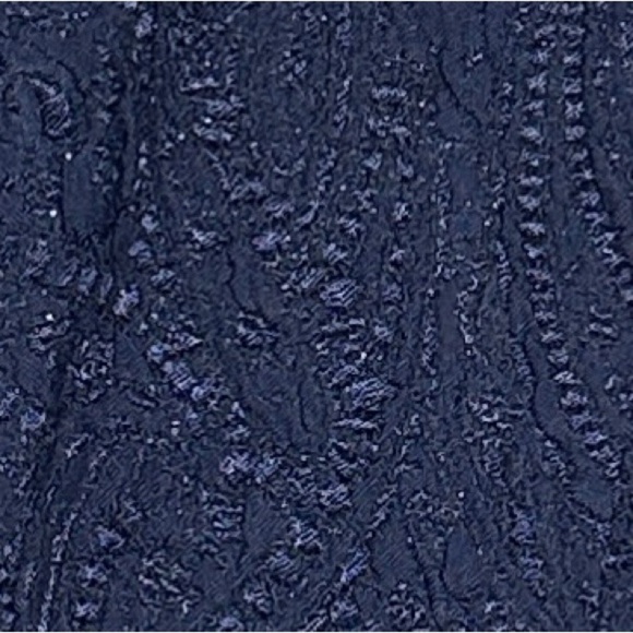 TWO piece set. R & M Richards dress/jacket, embellished, navy blue, 12P - Picture 7 of 16